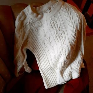 Off white cable knit Coldwater Creek sweater